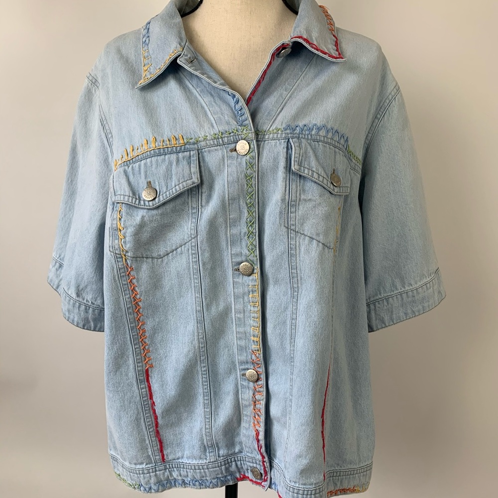 Vintage Plus Size Jean Jacket Susan Bristol